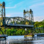 the Stillwater Historic Lift Bridge in Summer 2022.