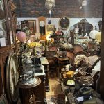 Stacks upon stacks of antique items and furniture at Midtown Antiques.