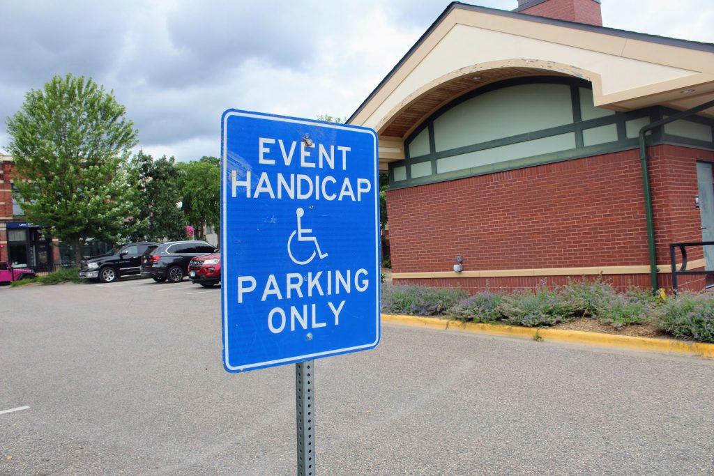 Accessible parking in Stillwater for LJD